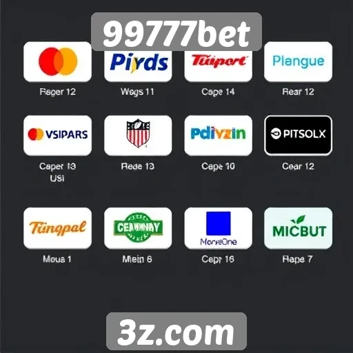 Opções de pagamento no site 99777bet